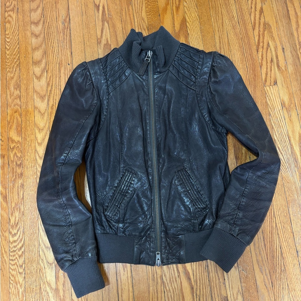 Women's Small Leather Jacket
